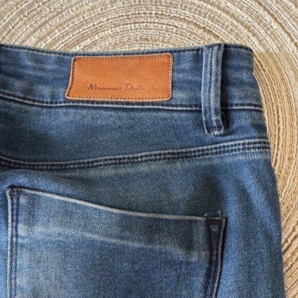 Massimo Dutti Women's Skinny‎ Jeans Size 26 Blue Mid-Rise Stretch Side Zipper - Picture 5 of 9